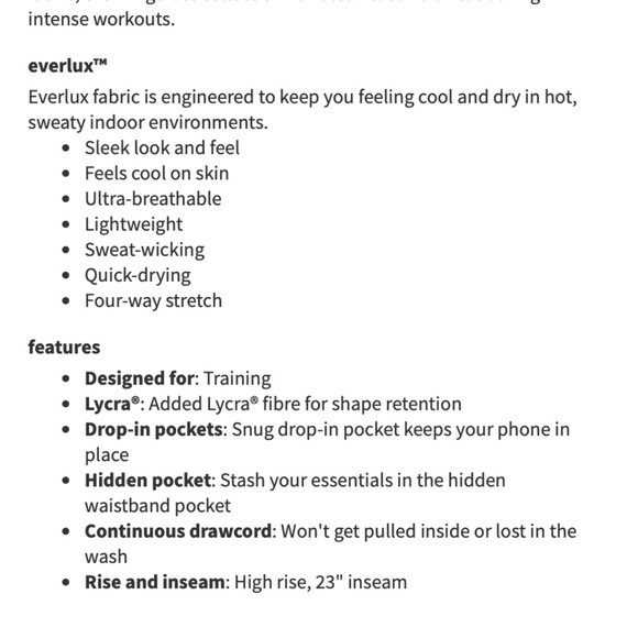 Lululemon Invigorate High-Rise Crop 23" Black, 8 - Picture 15 of 15